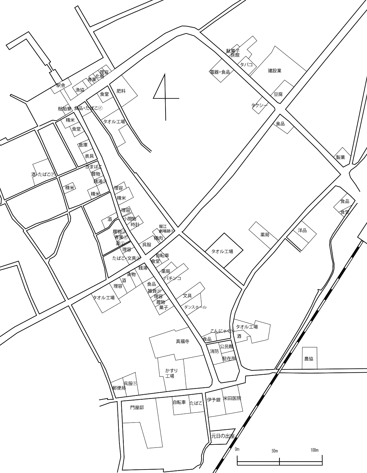 図表1-2-2　堀江の町並み