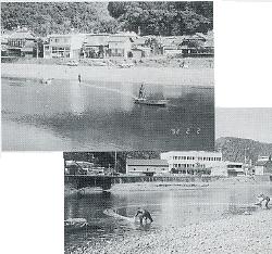 写真1-2-15　岩松川の地引き綱によるシロウオ漁