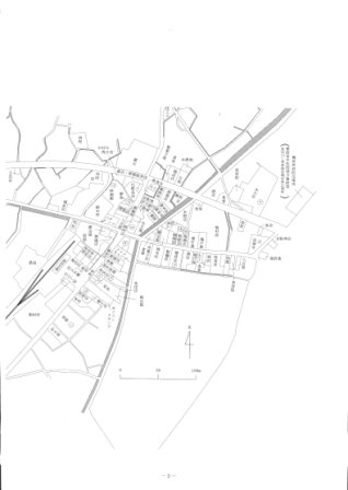 図表1-1-2　昭和30年ころの横河原の町並み２
