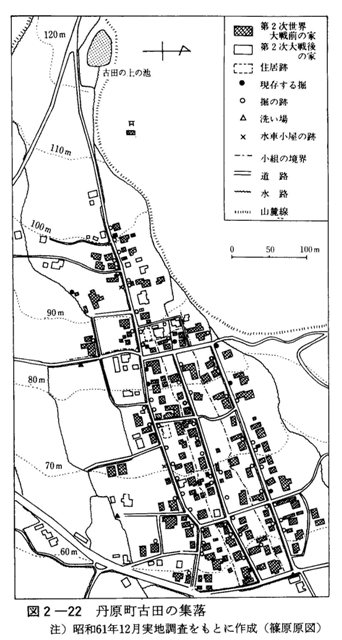 図2-22　丹原町古田の集落