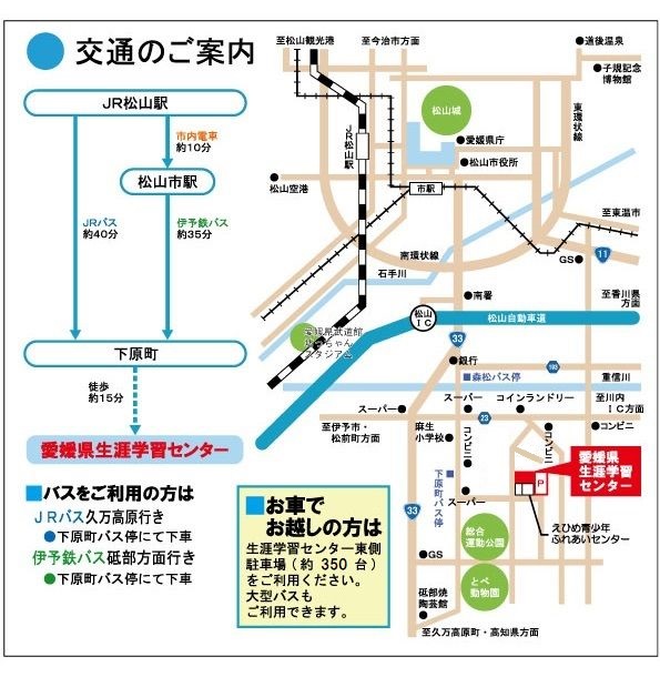 公共交通機関でのアクセス