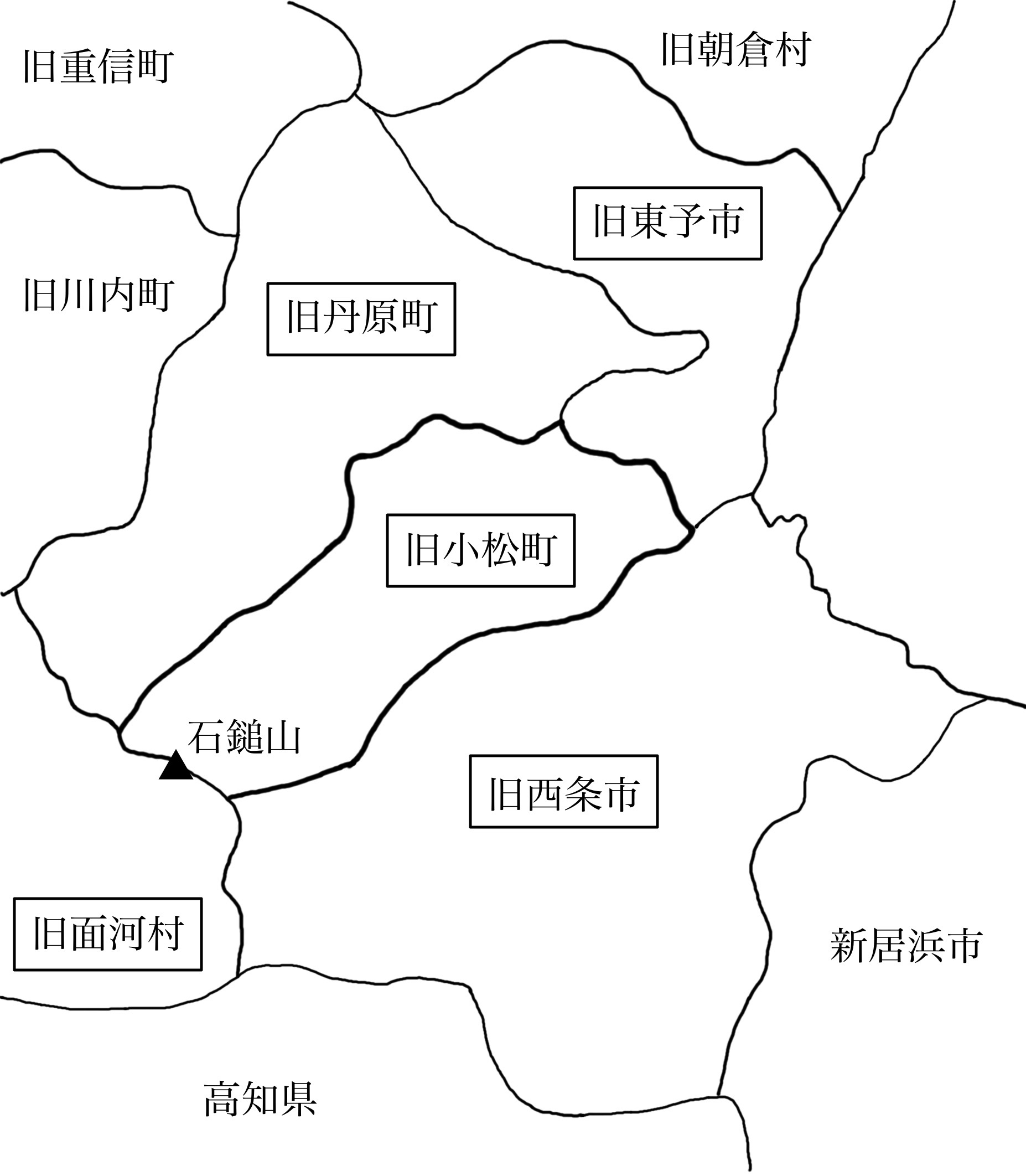 図表1-4-1　小松町の位置