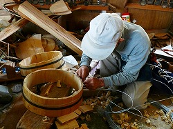 写真1-1-21　タガ（輪）がけ