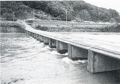 写真1-1-14　広見川と真土橋