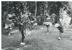 写真2-2-37　復活した上鍵山の五つ鹿踊り