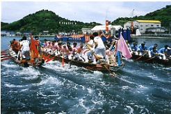 大三島町宗方の櫂伝馬