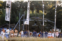 重信町浮嶋神社のお練り
