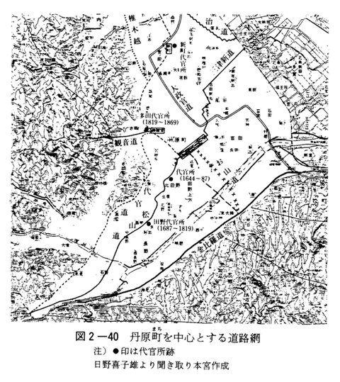 図2-40　丹原町を中心とする道路網