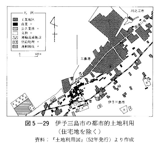 図5-29　伊予三島市の都市的土地利用（住宅地を除く）