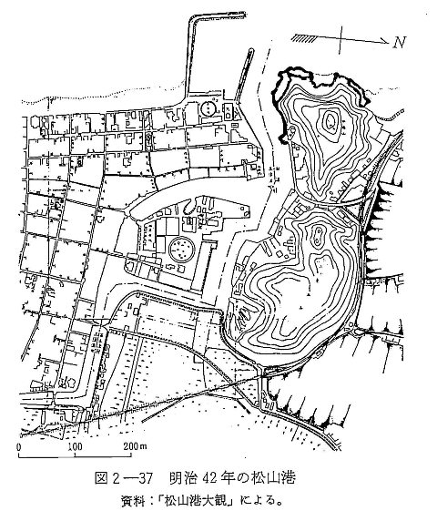 図2-37　明治42年の松山港