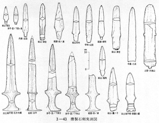 ３－４３　磨製石剣実測図