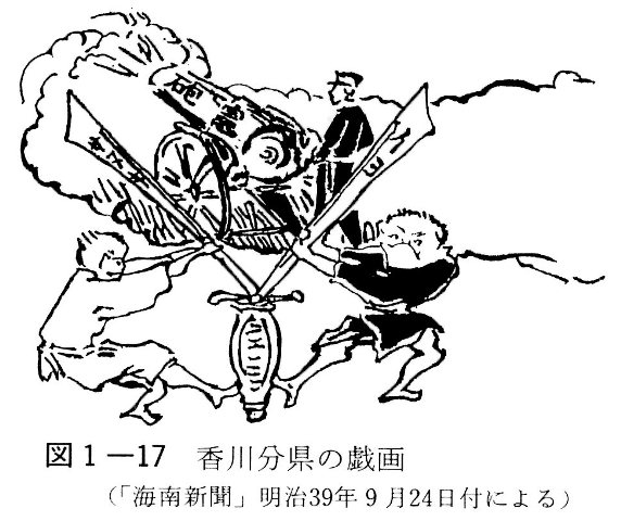 図1-17　香川分県の戯画