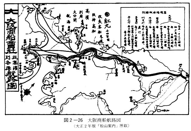 図2-26　大阪商船航路図